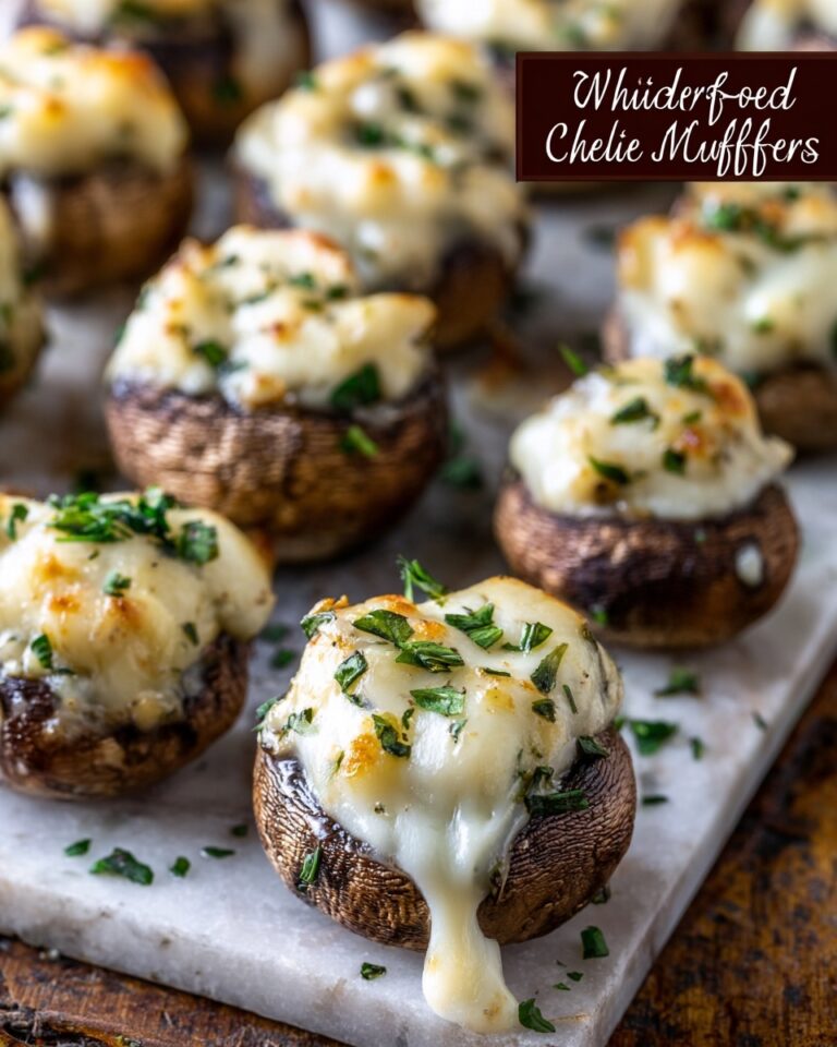 White Cheddar Stuffed Mushrooms Recipe
