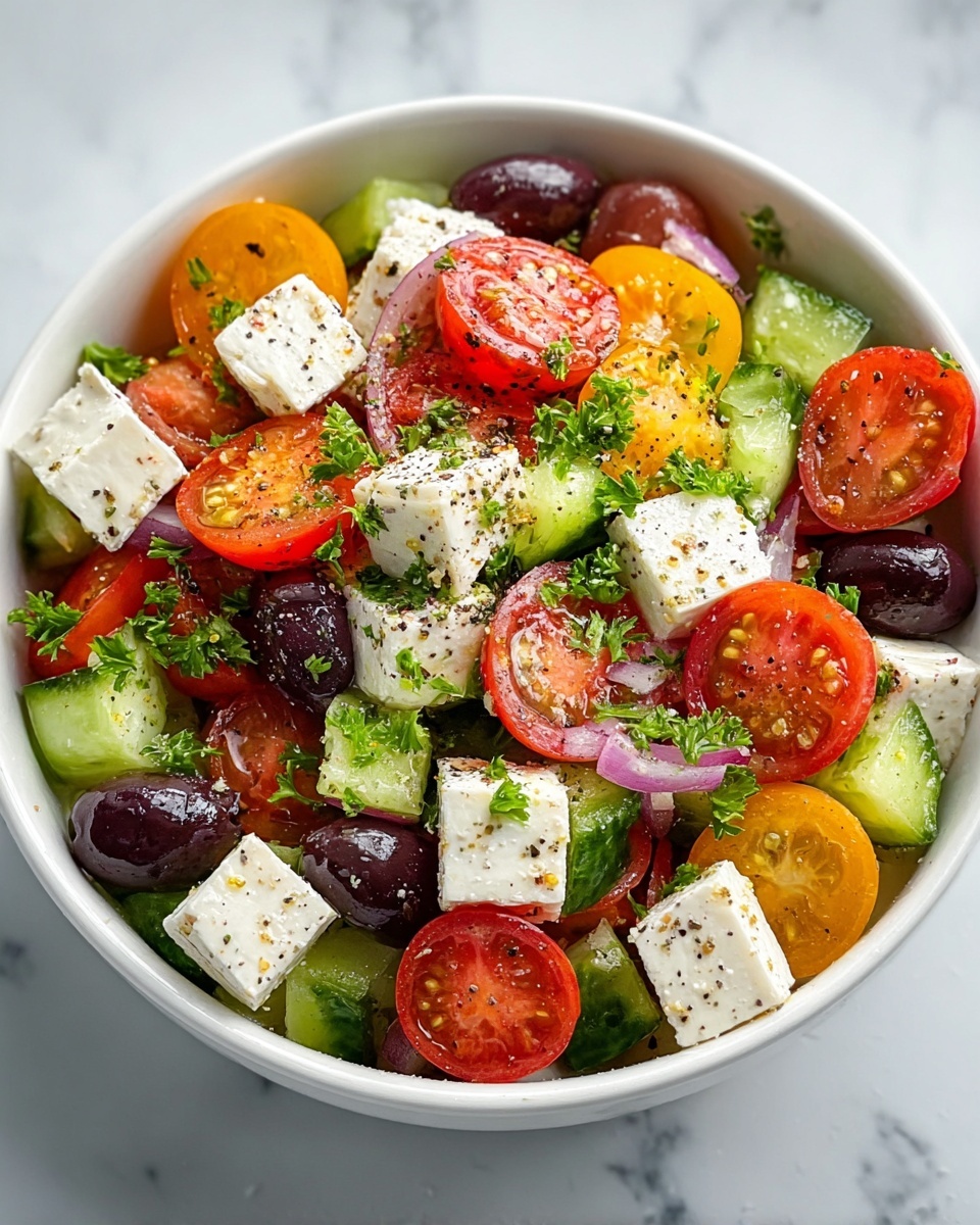Easy Greek Salad Recipe - Recipe Image