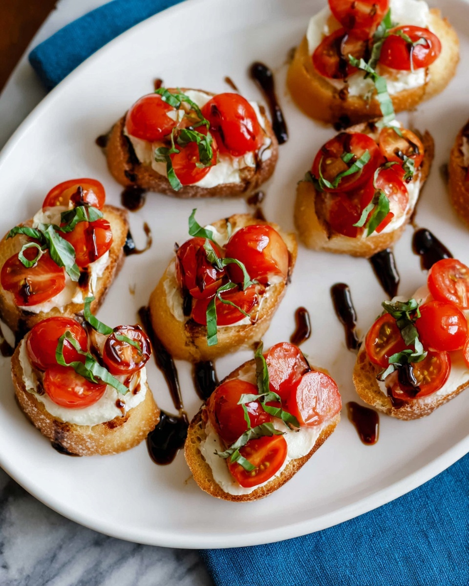 Tomato Goat Cheese Crostini Recipe - Recipe Image