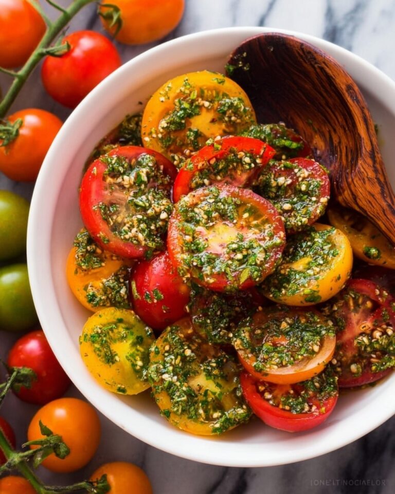 Garlicky Marinated Tomato Salad Recipe
