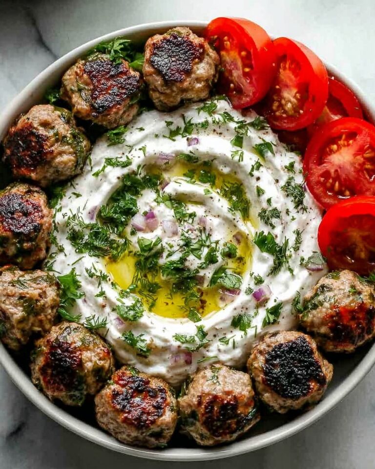 Healthy Greek Turkey Meatballs with Tzatziki Recipe