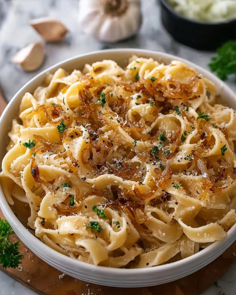 One Pot French Onion Pasta Recipe