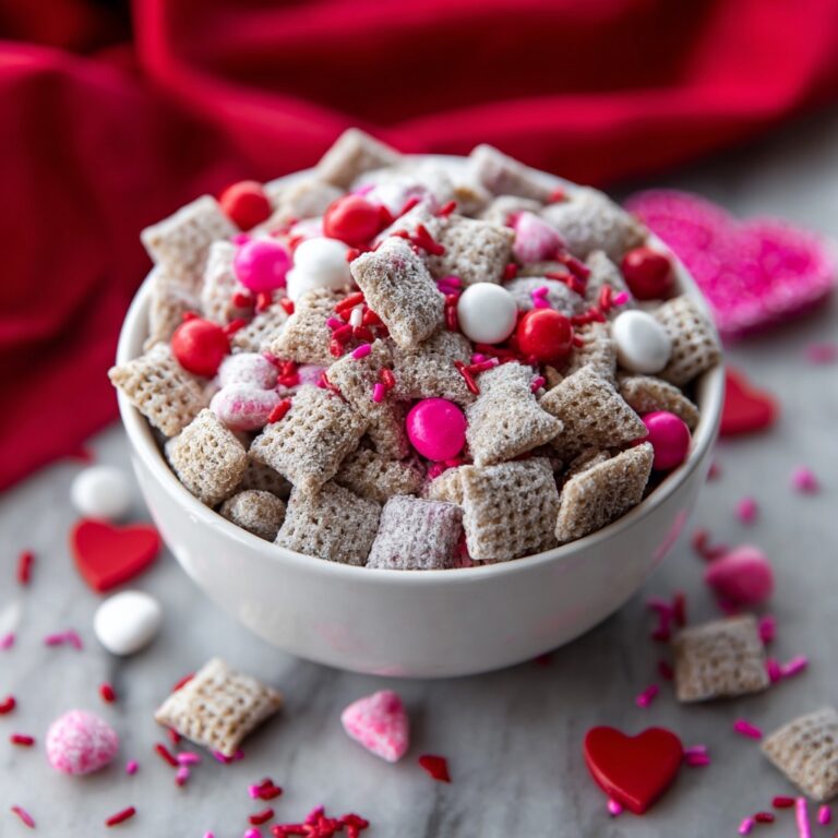 Valentine’s Day Muddy Buddies: Sweet, Crunchy & Cupid-Approved Recipe