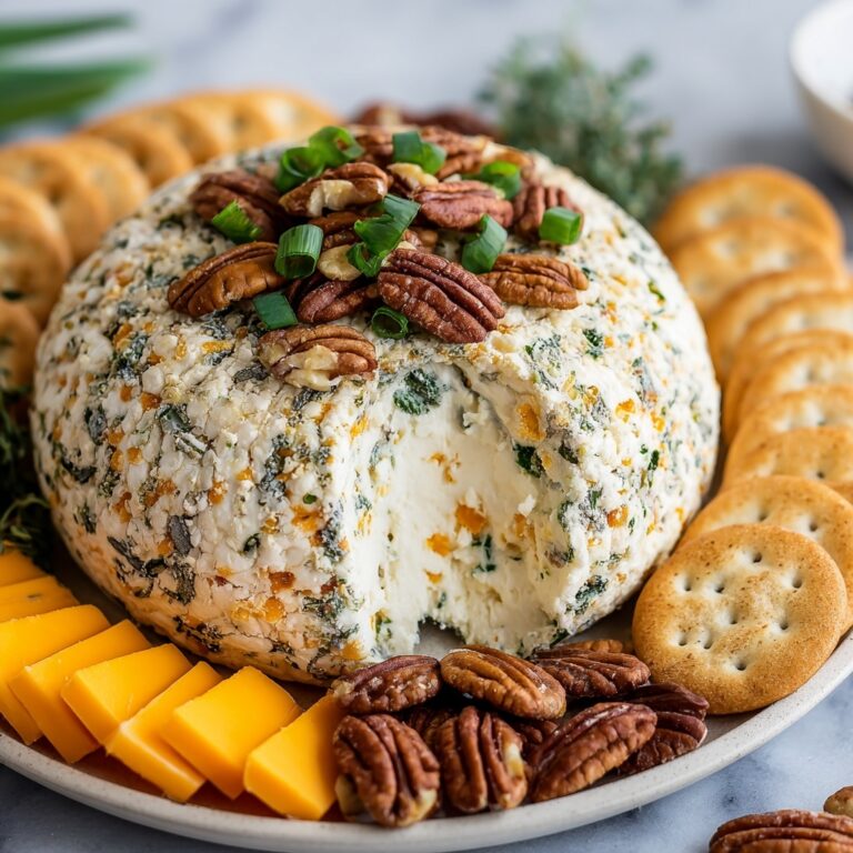 Classic Cheese Ball with a Pecan Crunch and a Twist Recipe