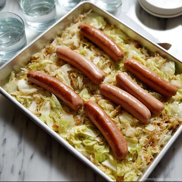 Whole 30 Roasted Cabbage with Chicken Sausage Recipe