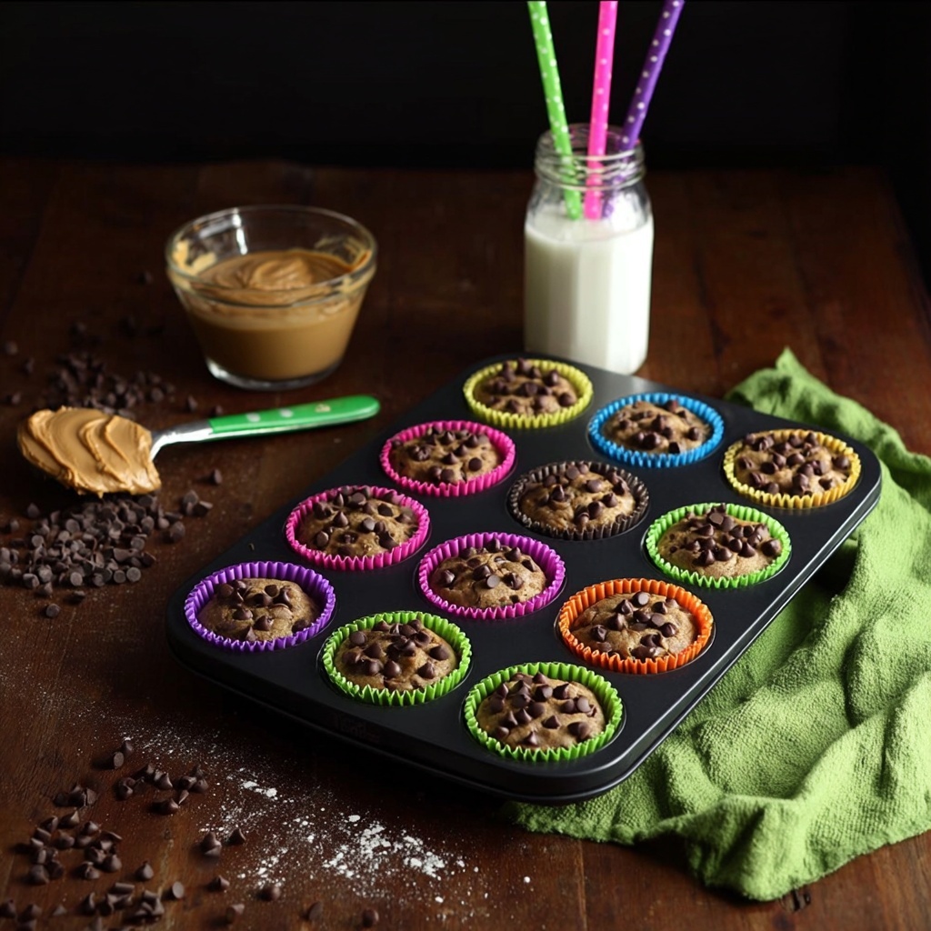 Chocolate Peanut Butter Black Bean Muffins Recipe - Recipe Image