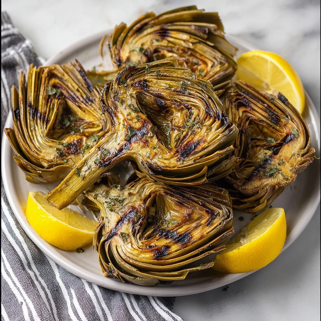 Grilled Artichokes with Balsamic Dipping Sauce Recipe - Recipe Image