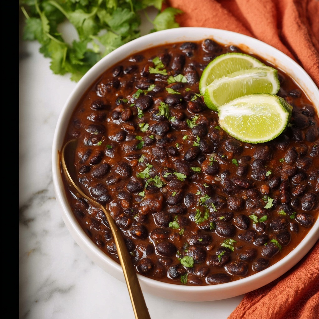 Leftover Birria Consomé Black Beans Recipe - Recipe Image