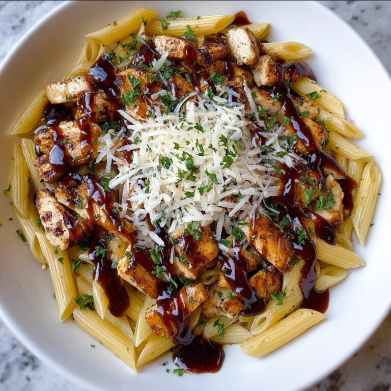 One-Pan Tangy Honey BBQ Chicken Penne Recipe