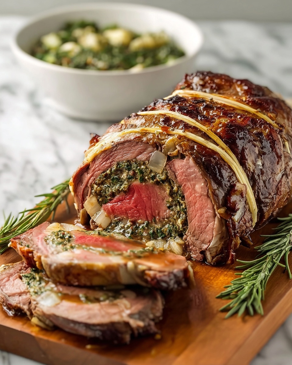 Baked Stuffed Flank Steak Recipe - Recipe Image