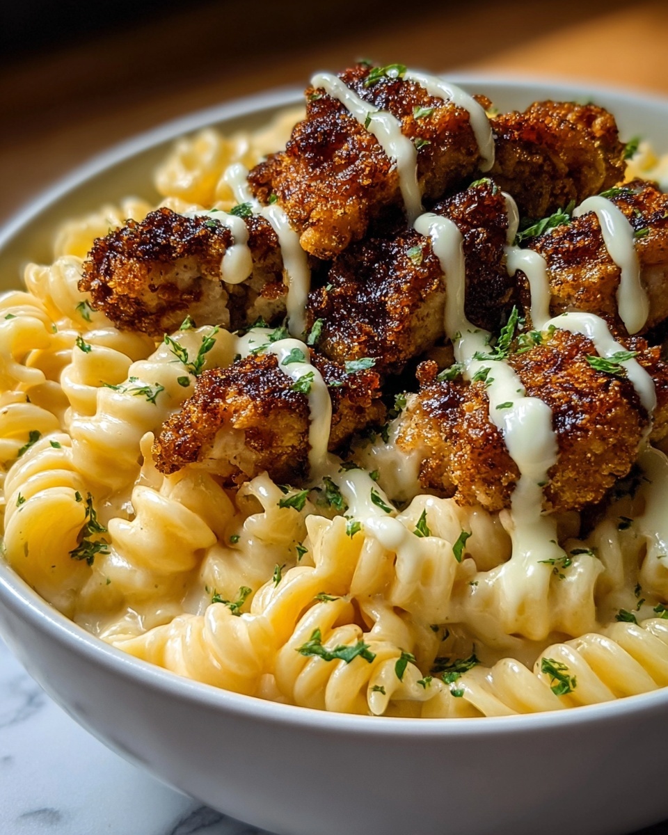 Honey Pepper Chicken Mac and Cheese Recipe - Recipe Image