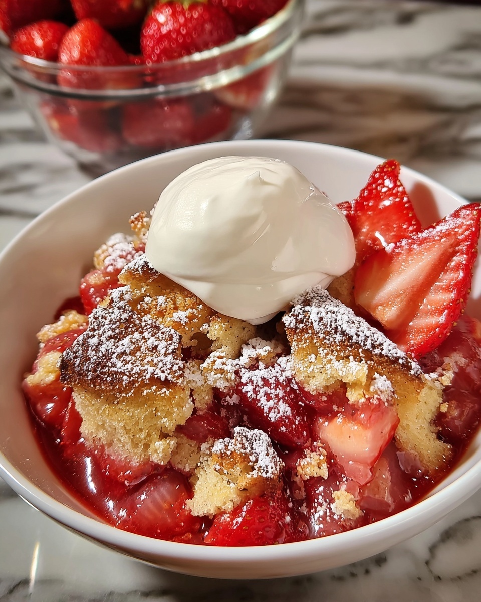 Easy Strawberry Cobbler Recipe - Recipe Image