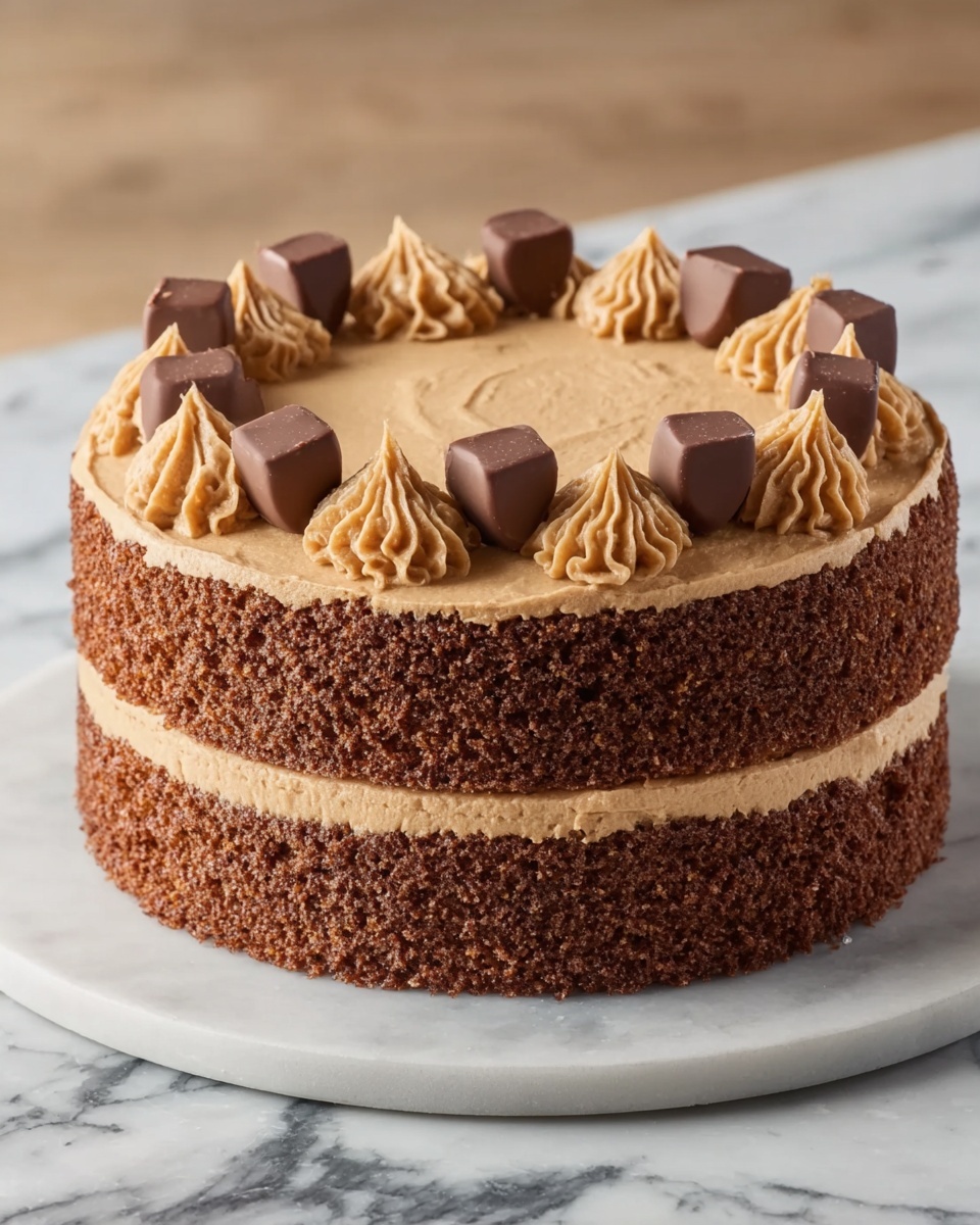 Peanut Butter Chocolate Layer Cake Recipe - Recipe Image
