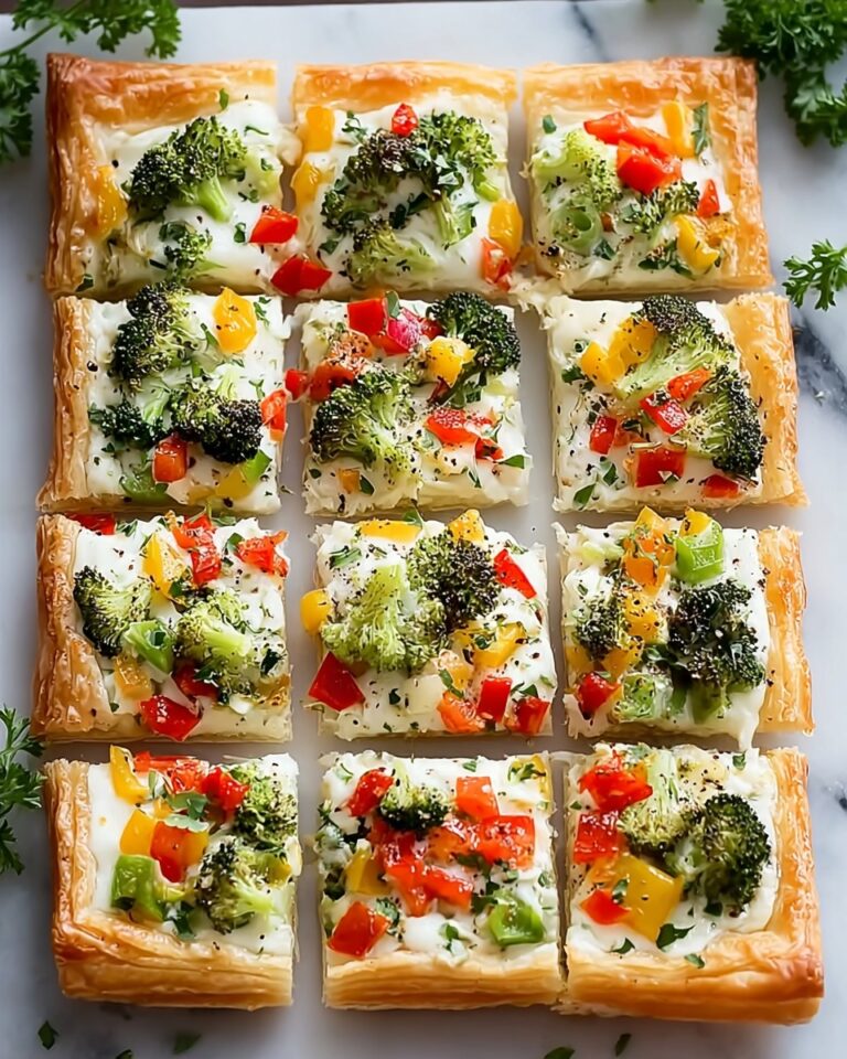 Crescent Roll Veggie Pizza with Cream Cheese Recipe