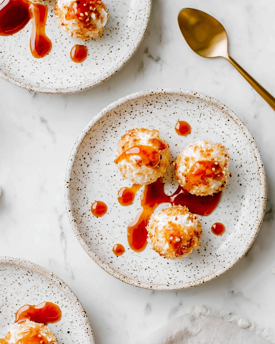 Honey Drizzled Goat Cheese Balls with Cranberries and Pecan Crunch Recipe - Recipe Image