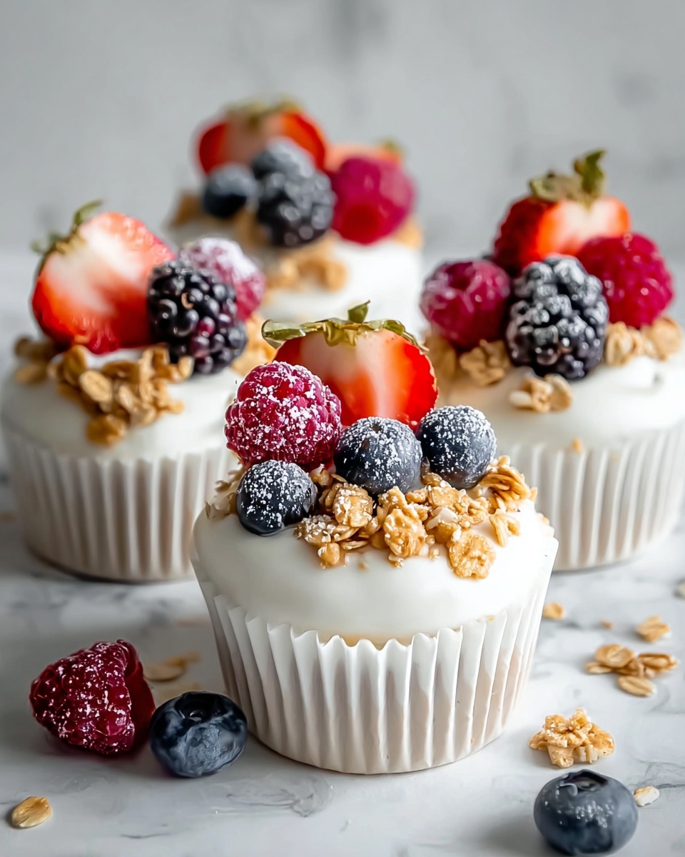 Frozen Yogurt Granola Cups Recipe - Recipe Image