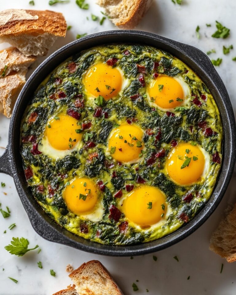 Flavor-Packed Green Shakshuka in a One-Pot Cast Iron Pan Recipe