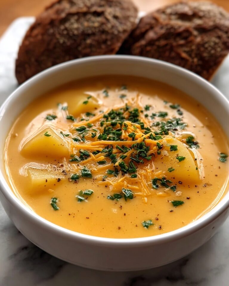 Cheddar Garlic Herb Potato Soup Recipe