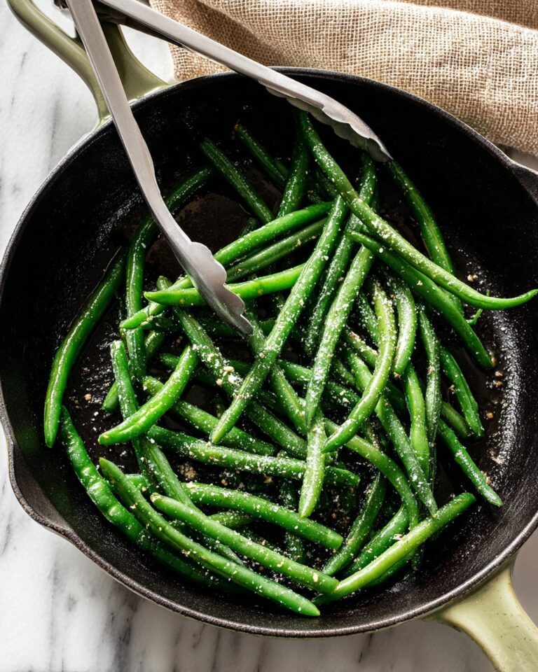 Sautéed Green Beans with Butter, Garlic, and Onion Powder Recipe