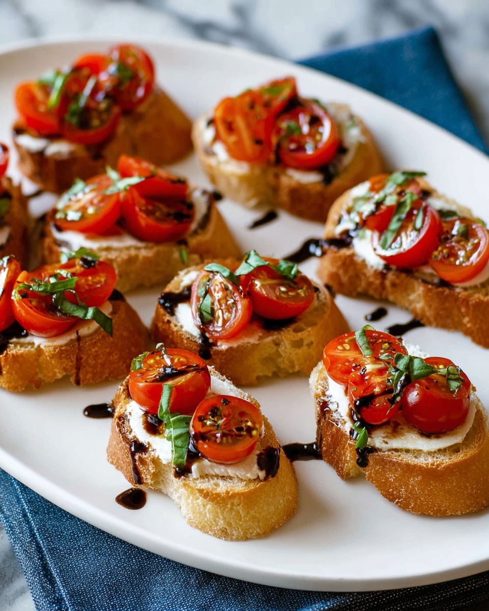 Tomato Goat Cheese Crostini Recipe - Recipe Image
