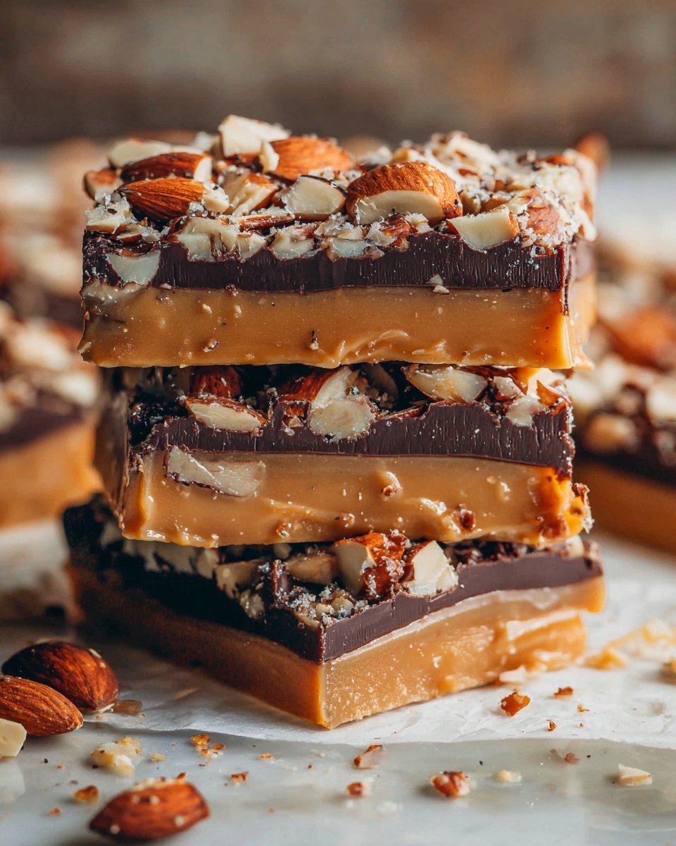 Chocolate-Topped Almond Toffee Recipe - Recipe Image