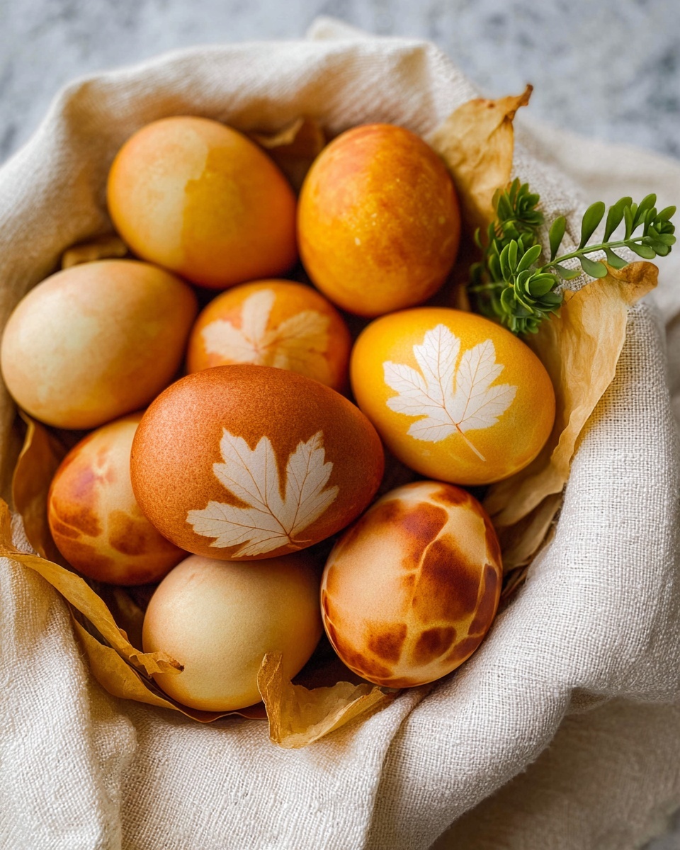 How to Dye Easter Eggs with Onions Recipe - Recipe Image