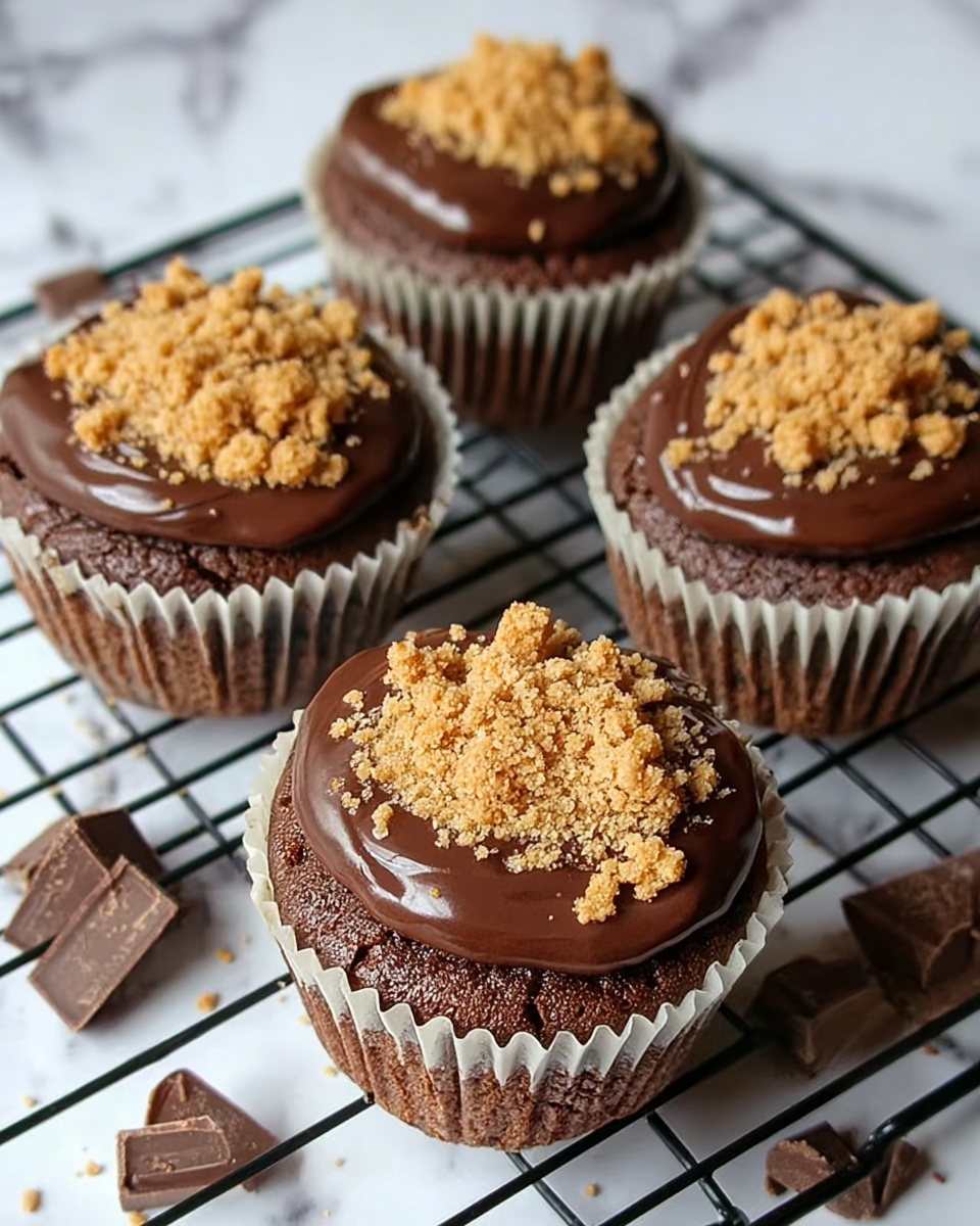 Irresistible Chocolate Coffee Toffee Crunch Muffins Recipe - Recipe Image