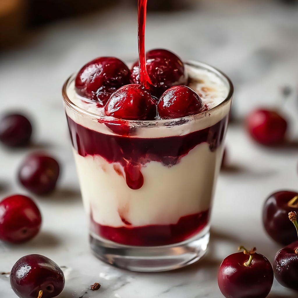 Creamy Cherry Mocktail Recipe – A Non-Alcoholic Twist on a Classic Recipe - Recipe Image