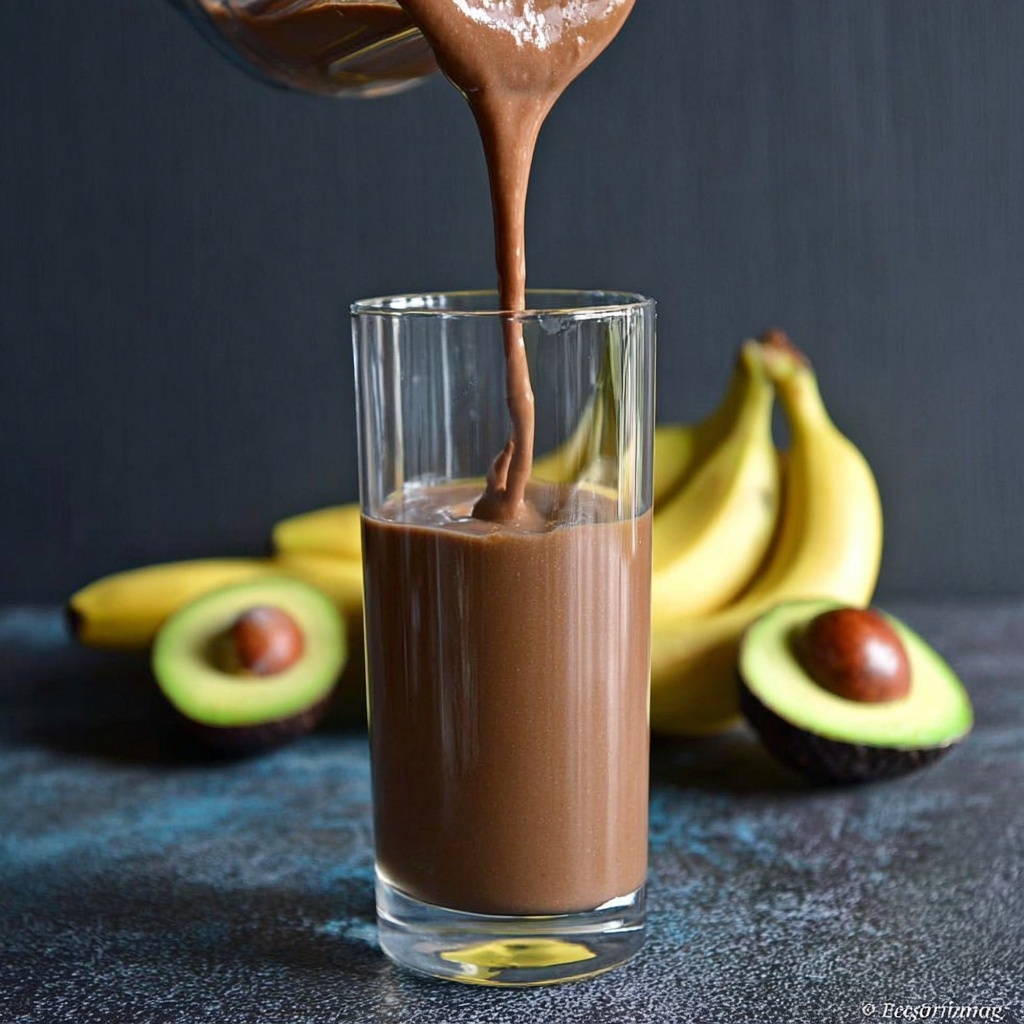 Chocolate Avocado Smoothie Recipe - Recipe Image