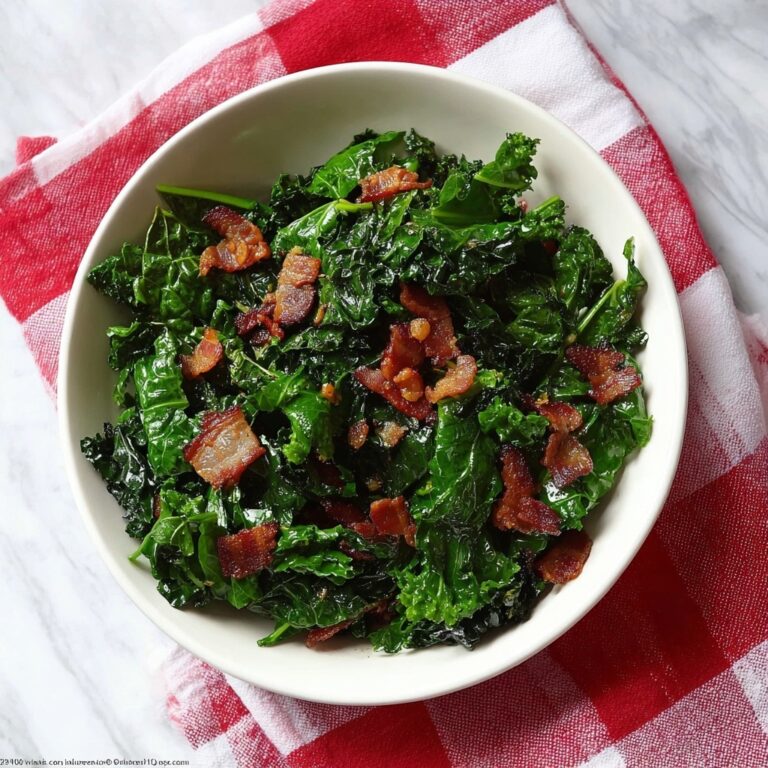 Sauteed Kale with Crispy Bacon Recipe