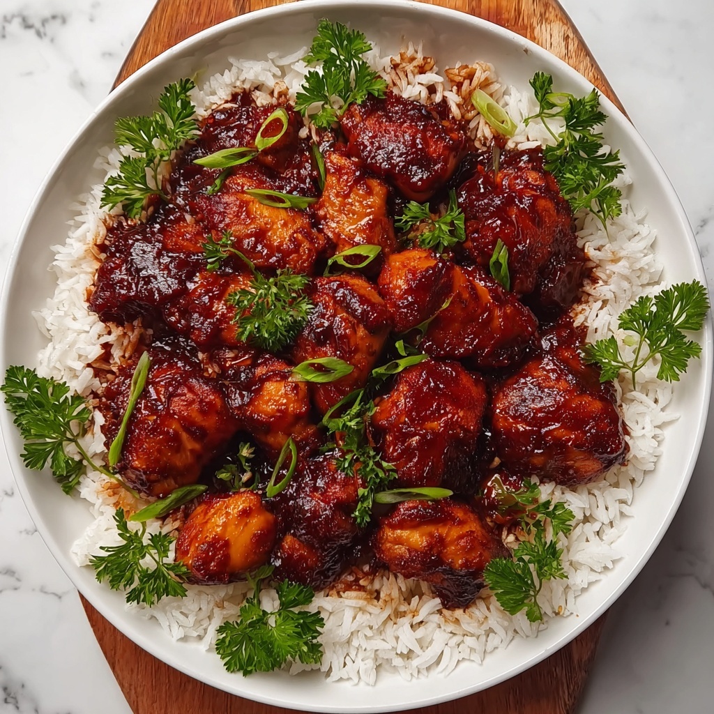 Honey BBQ Chicken Rice Recipe - Recipe Image