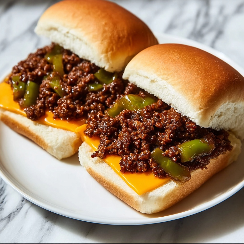 Philly Cheesesteak Sloppy Joes Recipe - Recipe Image