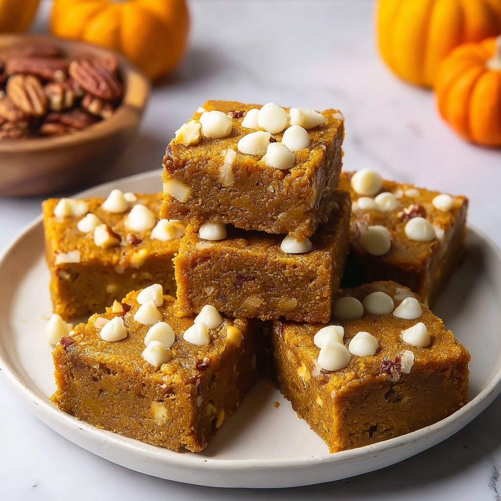 Pumpkin Maple Blondies Recipe - Recipe Image