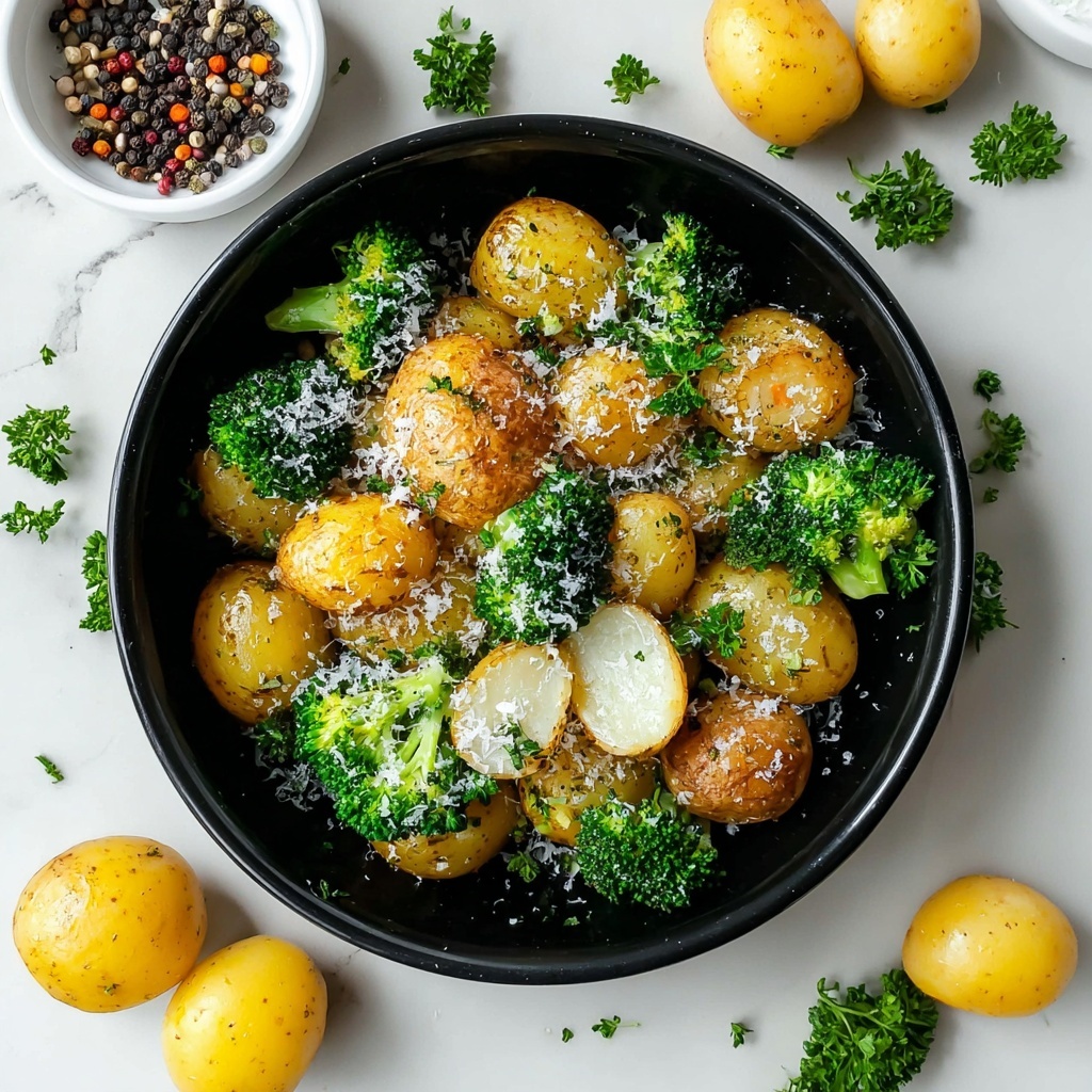 Roasted Parmesan Potatoes and Broccoli Recipe - Recipe Image