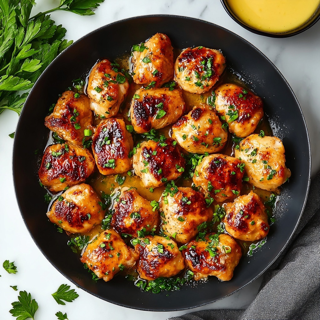 Garlic Butter Chicken Bites Recipe - Recipe Image