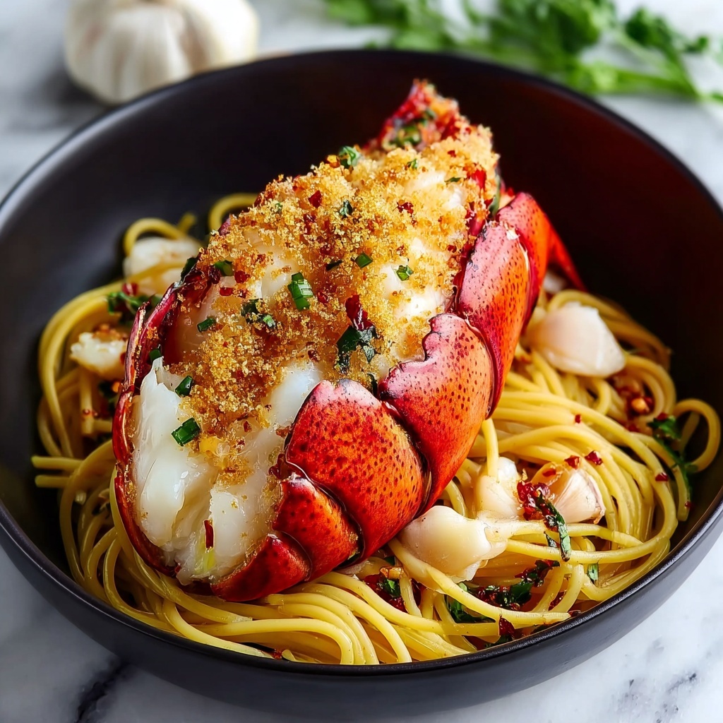 Lobster Spaghetti with Chili Breadcrumbs Recipe - Recipe Image