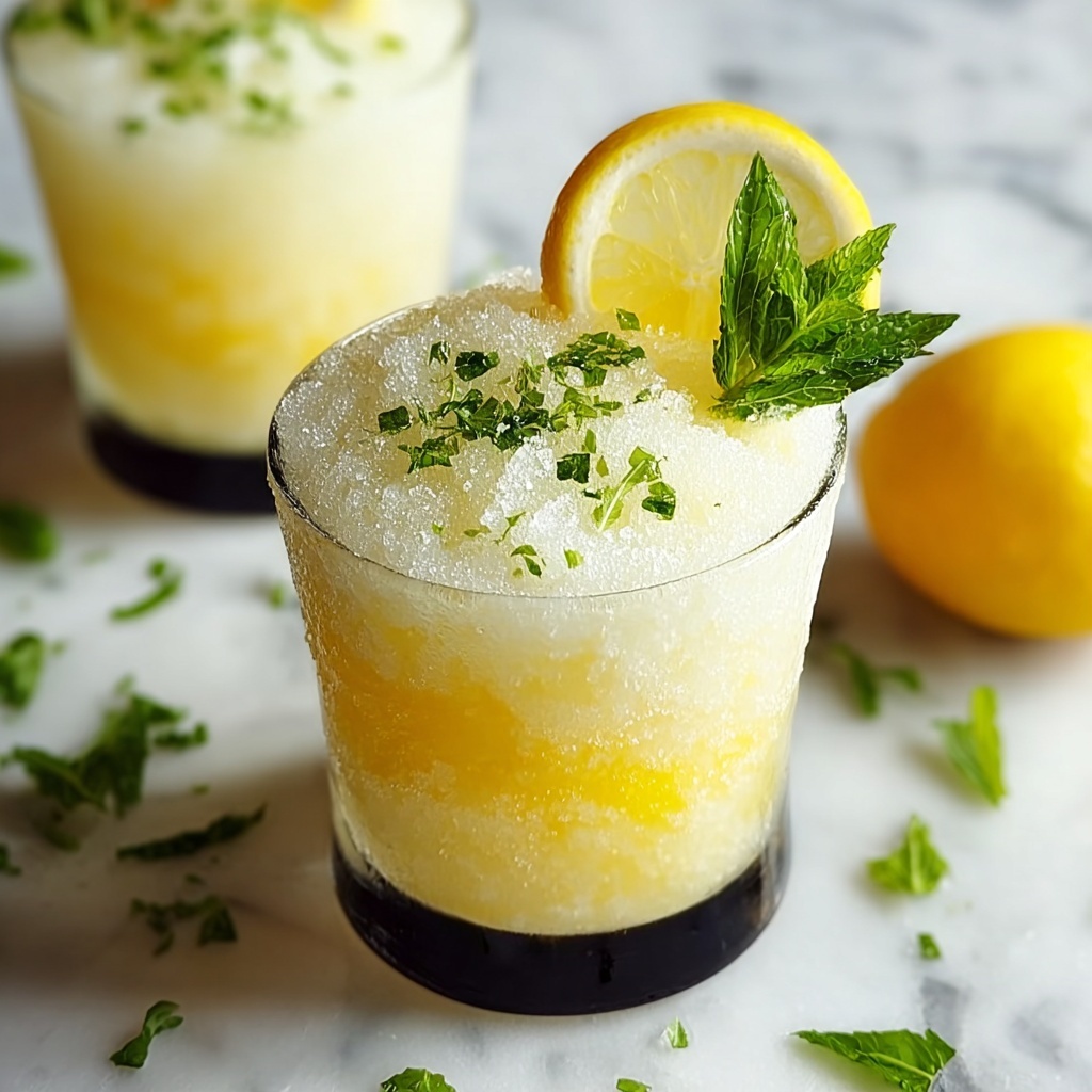 Fresh Lemon Vodka Slush Recipe - Recipe Image