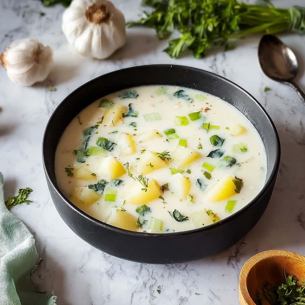Creamy Potato Leek Soup Recipe - Recipe Image