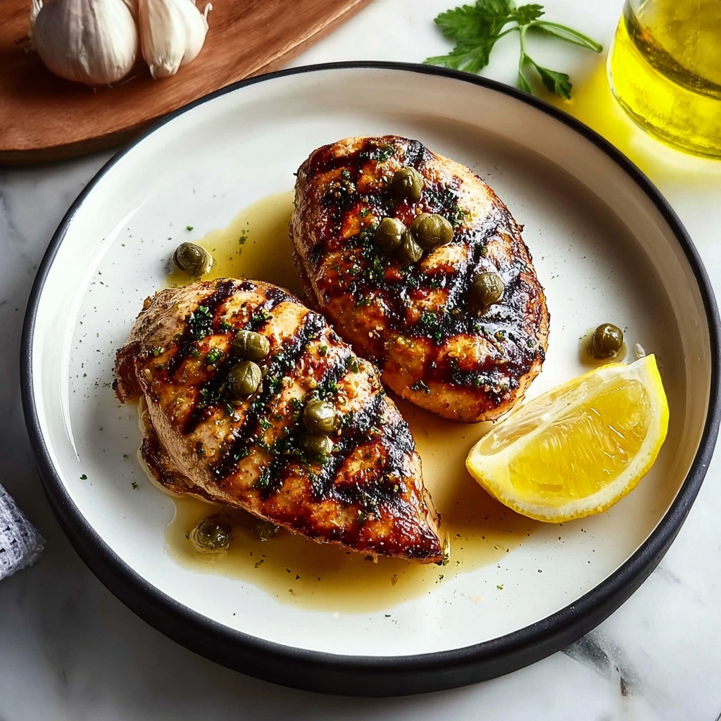 Grilled Chicken with Pepperoncini Garlic Butter Recipe - Recipe Image