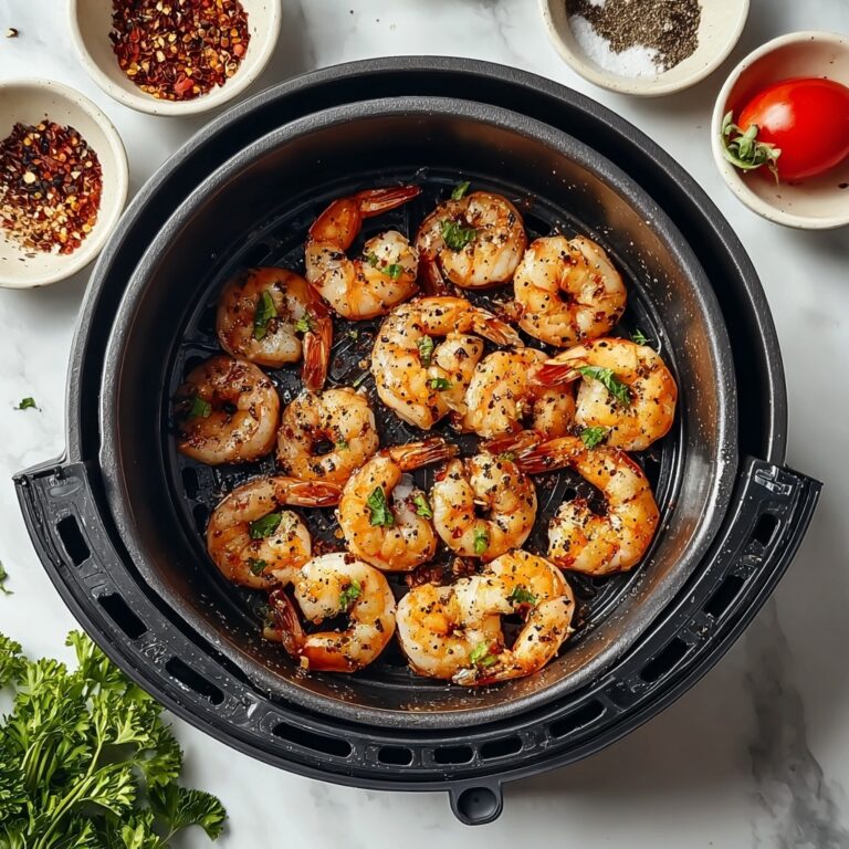 Air Fryer Lemon Garlic Shrimp Recipe
