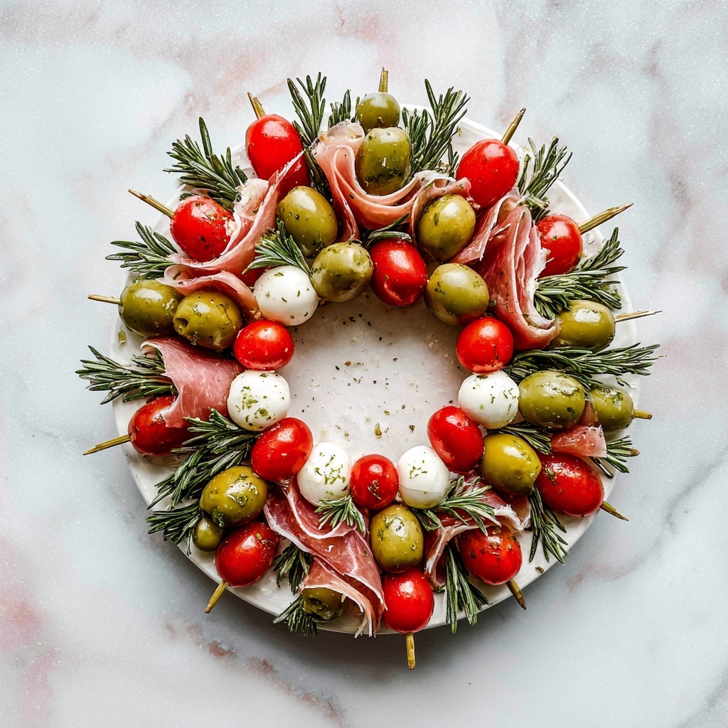 Christmas Antipasto Wreath Recipe - Recipe Image