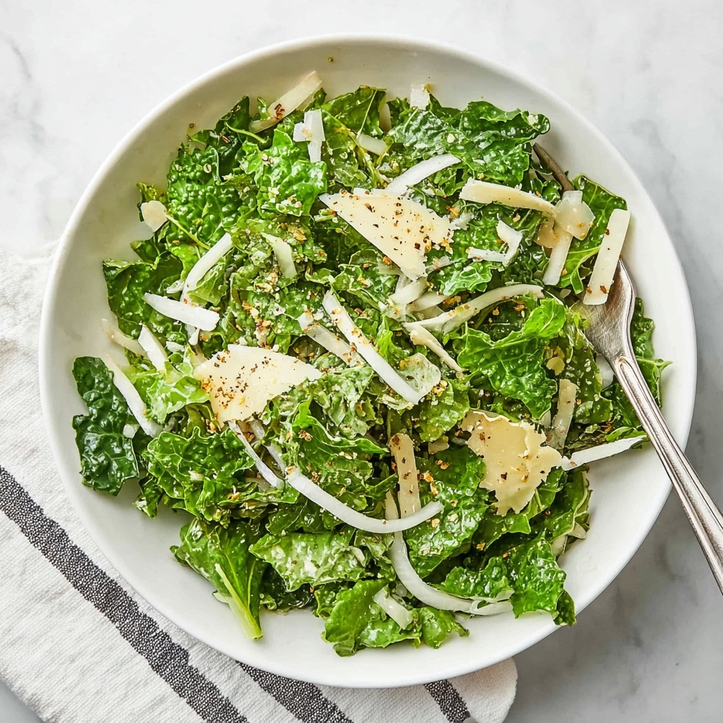 Baby Kale Salad with Shallots and Parmesan Recipe - Recipe Image