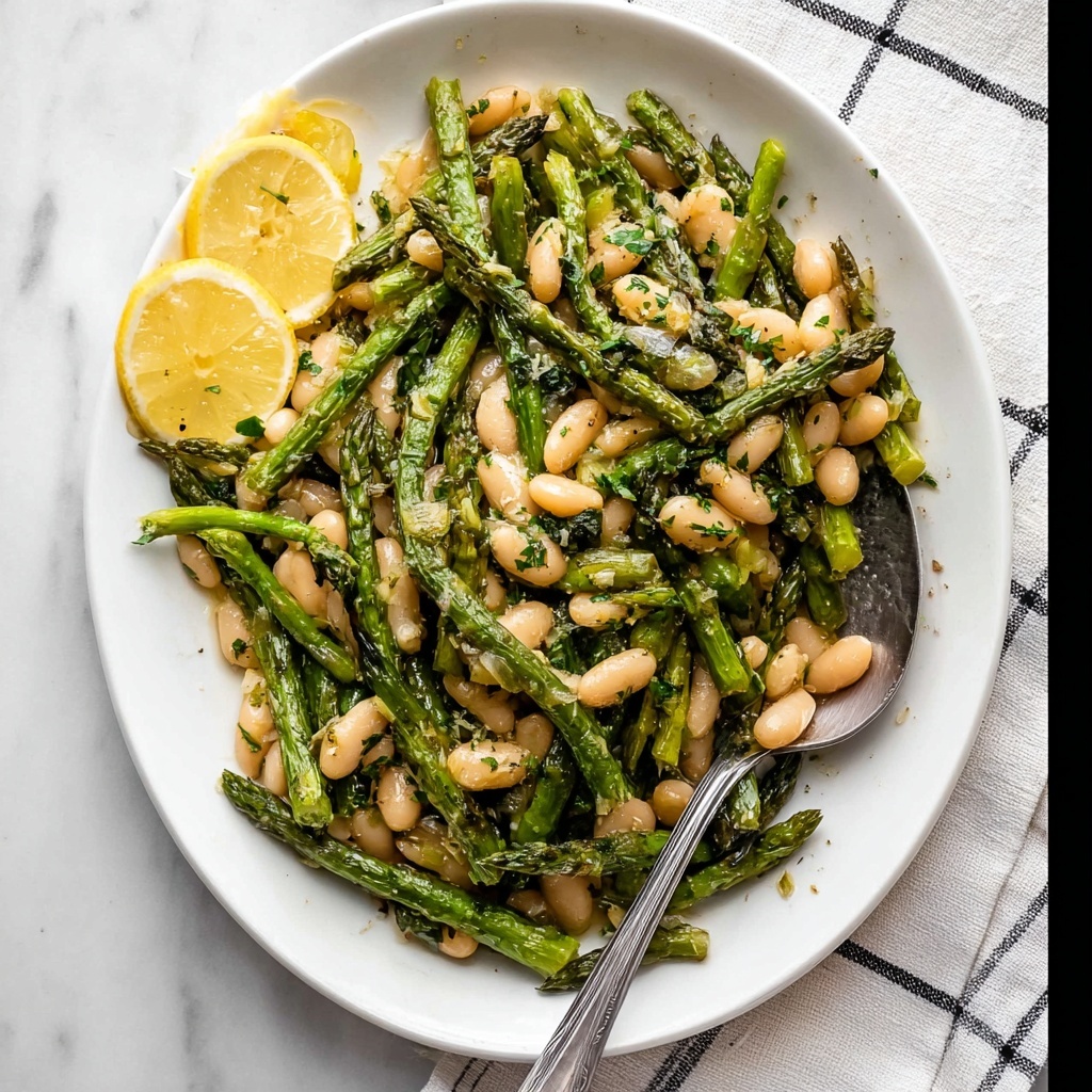Asparagus White Bean Salad Recipe - Recipe Image