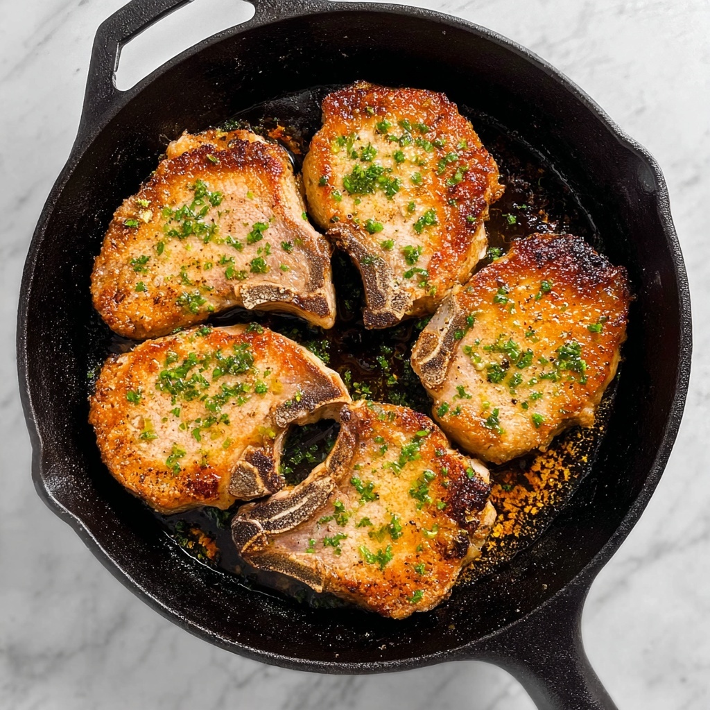 Garlic Parmesan Pork Chops Recipe - Recipe Image