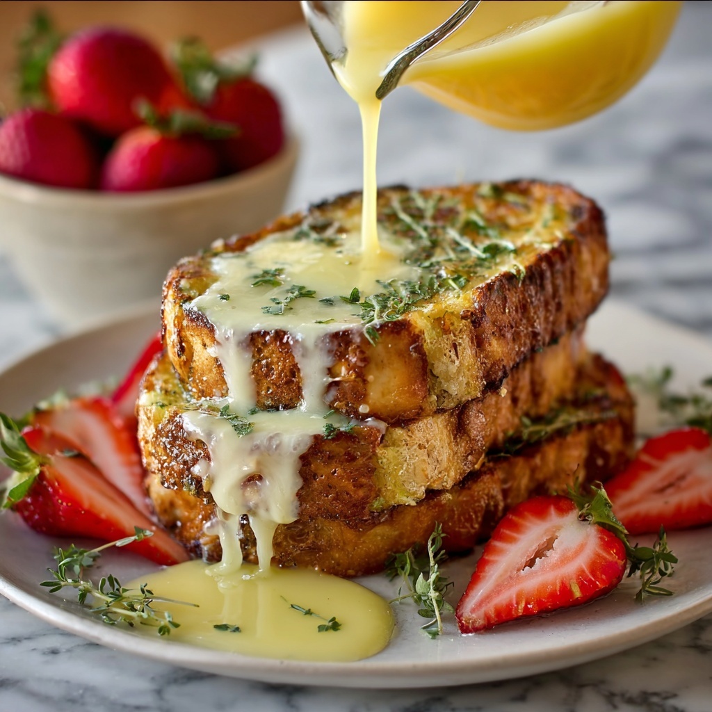 Savory Parmesan French Toast with Hollandaise Sauce Recipe - Recipe Image