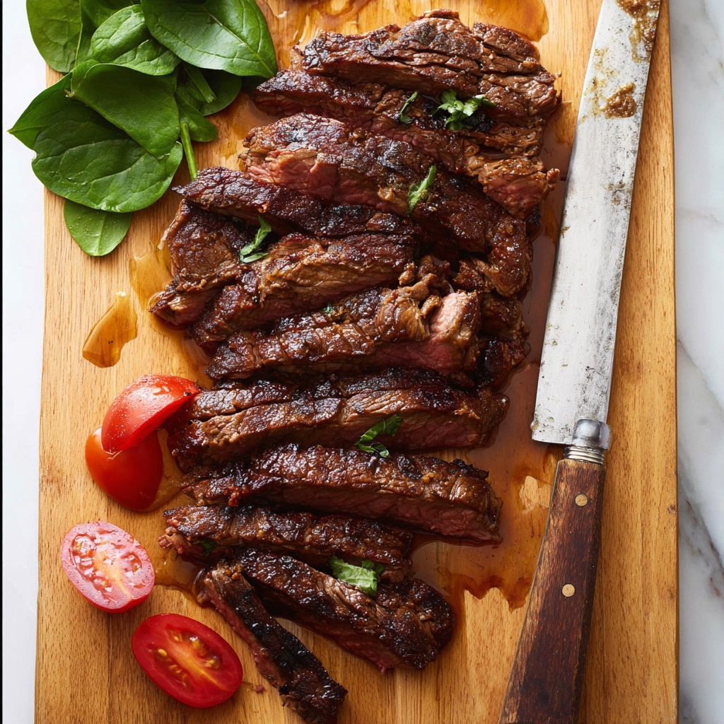 Cast Iron Ribeye Steak with Garlic and Thyme Recipe - Recipe Image