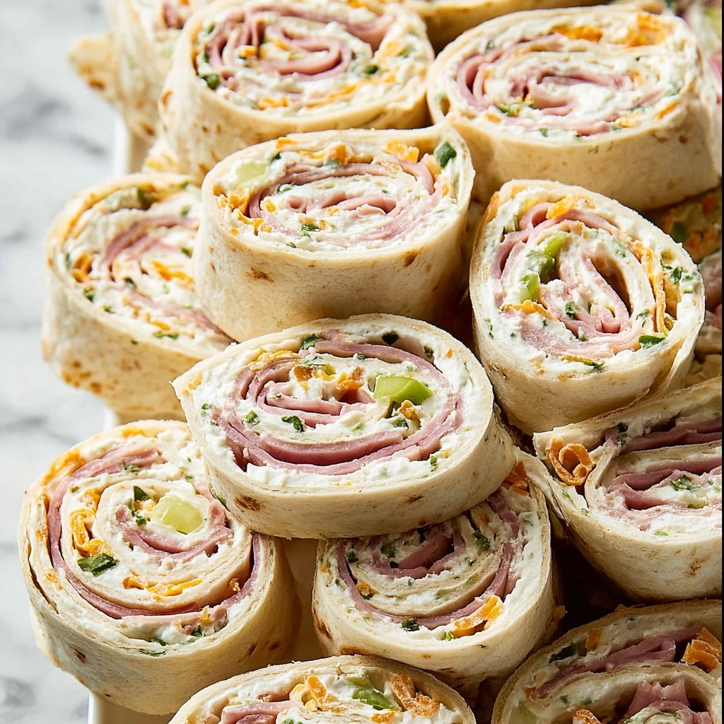 Ham and Cheese Tortilla Roll-Ups Recipe - Recipe Image