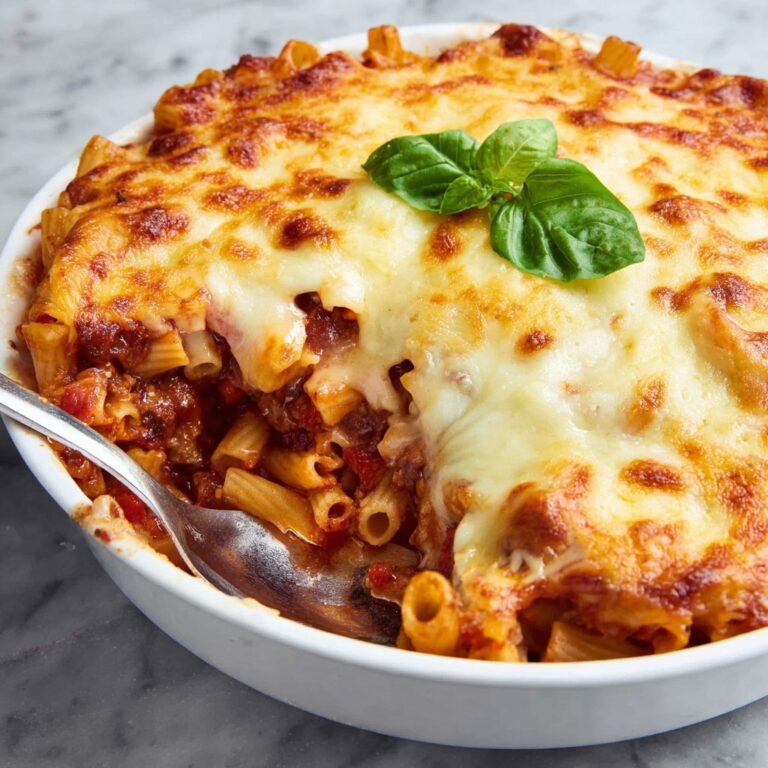 Baked Ziti Without Ricotta Recipe