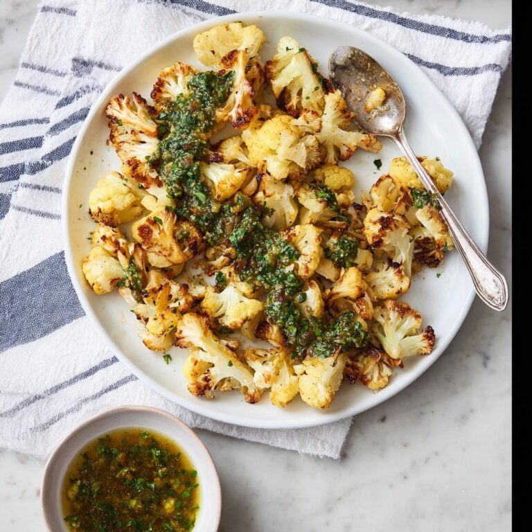 Roasted Cauliflower with Chimichurri Sauce Recipe