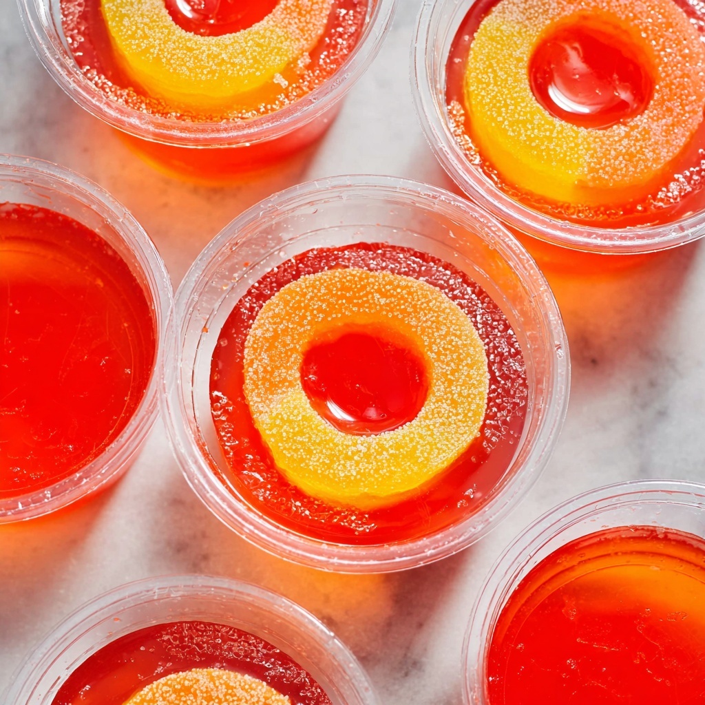 Peach Jello Shots Recipe - Recipe Image